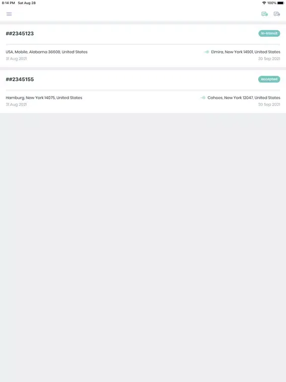 iTracker: Freight Tracking iPad  Screenshots