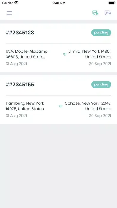 iTracker: Freight Tracking Screenshots