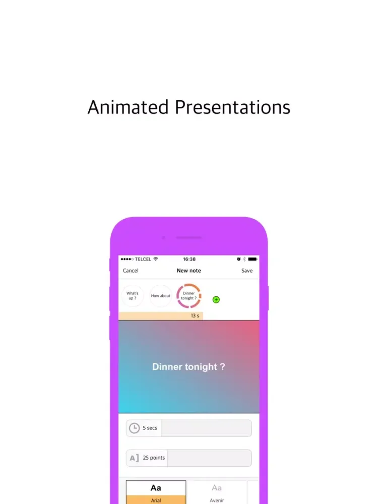 Punky Notes: Cool animated notes and presentations iPad  স্ক্রিনশট