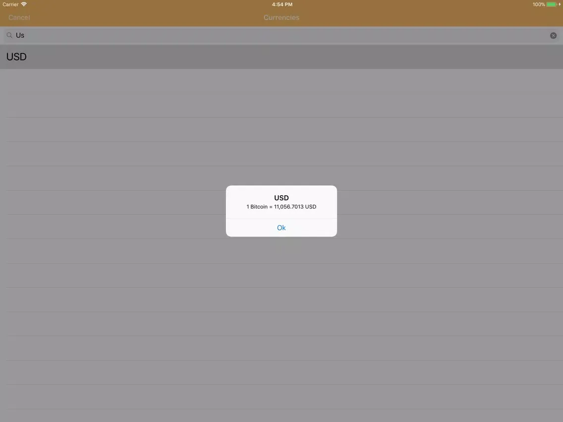 Zrzuty ekranu Bitcoin price and Converter iPad 