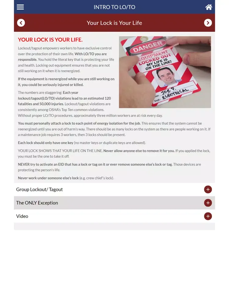 تصاویر Lockout - Tagout 101 iPad 
