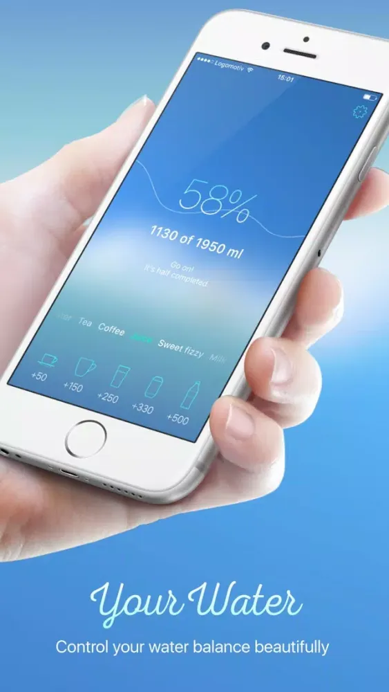 YourWater Free — your water balance & hydration tracker Screenshots