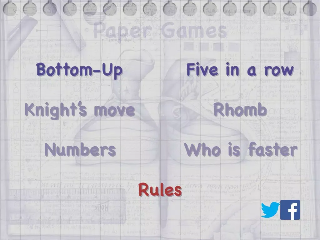Screenshot di Paper Games iPad 