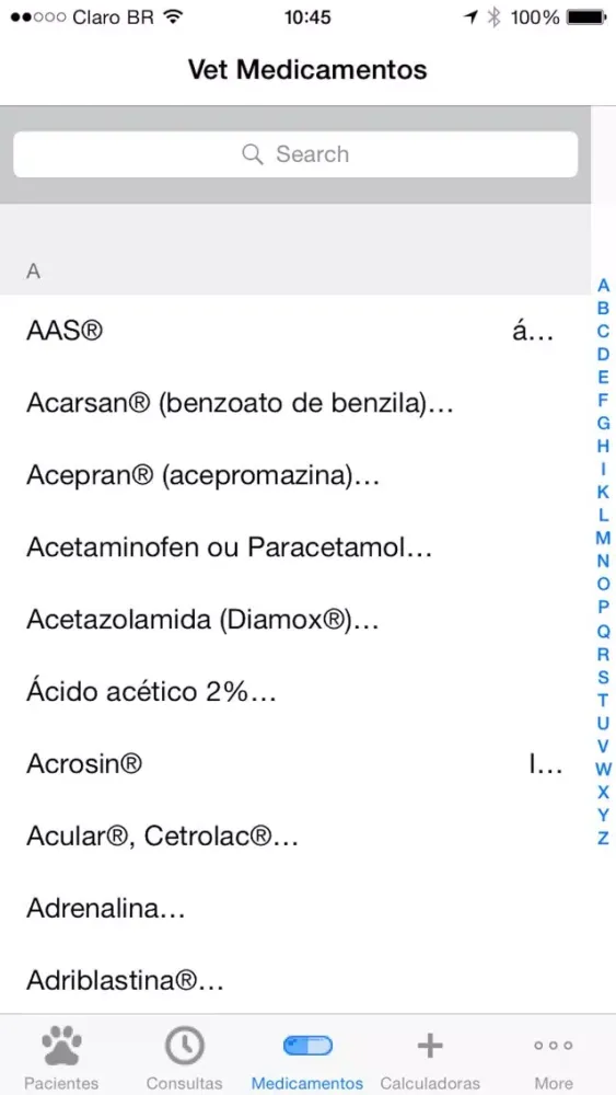Capturas de pantalla de Vet Medicamentos & Pacientes