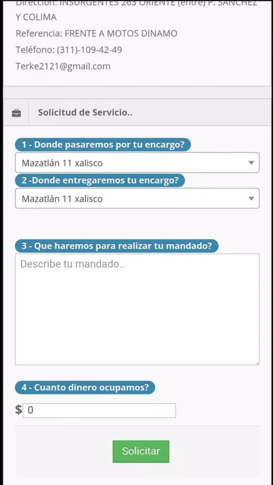 Captures d'écran de iVoyExpress - Mandaditos
