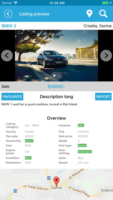 Скриншоты Car Dealer Directory App