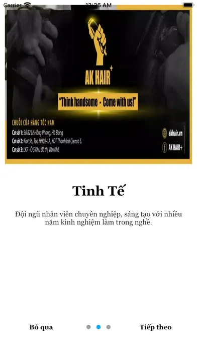 Captures d'écran de AKHAIR+ Chuổi cửa hàng tóc Nam