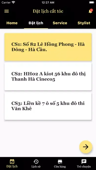 Captures d'écran de AKHAIR+ Chuổi cửa hàng tóc Nam