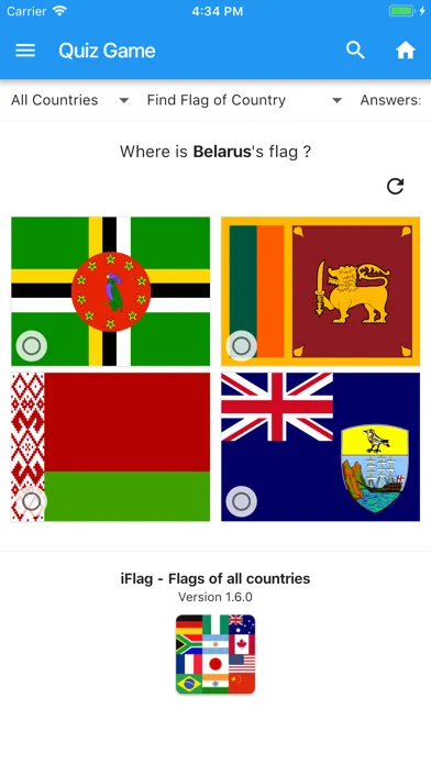 Tangkapan skrin iFlag - Learn world flags