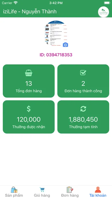 Скриншоты iziLife Cộng tác viên