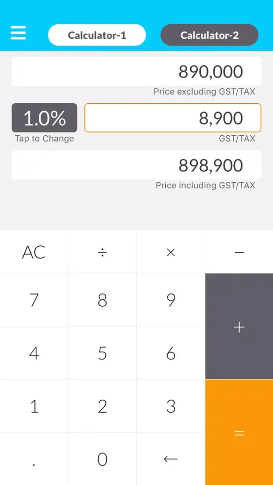 ภาพหน้าจอของ Tax Calculator - Simple Editio