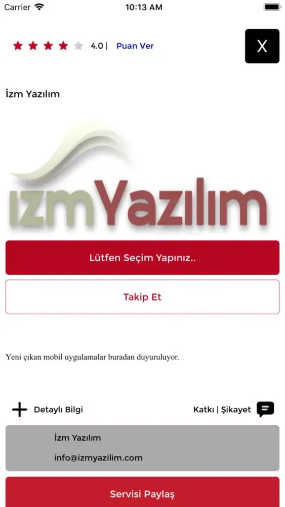bildir! Ekran Görüntüleri