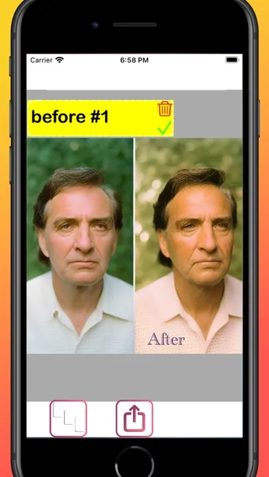 Photo before and after سکرین شاٹس