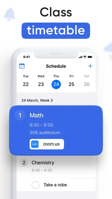 Zrzuty ekranu Timetable. Class schedule.