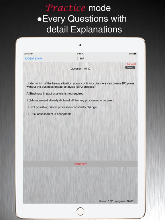CISA Exam Pass iPad 應用截圖