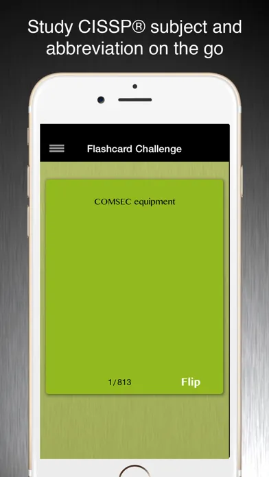 CISSP® Flashcard 스크린샷