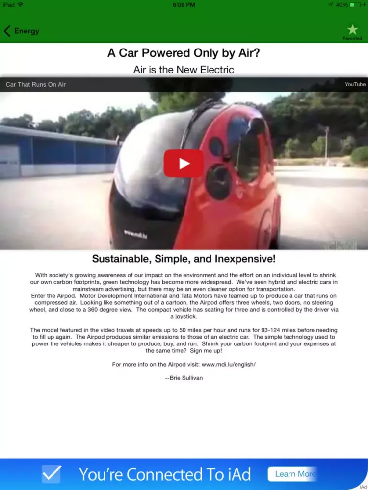 Next World TV iPad  Screenshots
