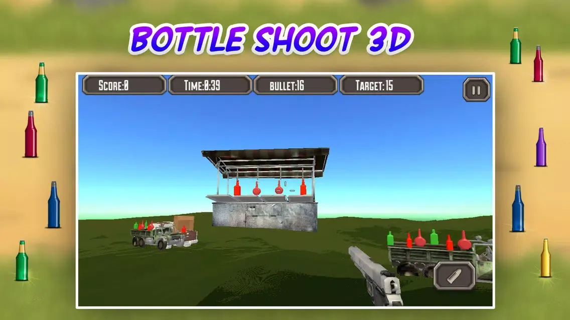 Captures d'écran de Bottle Shoot 3D : Sniper Shooting