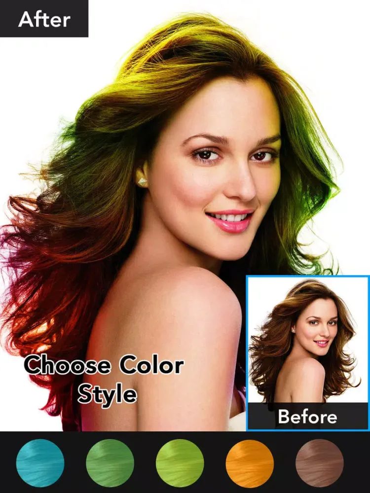 Hair Color Changer - Beauty iPad 应用截图