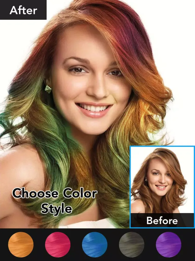 Hair Color Changer - Beauty iPad 应用截图