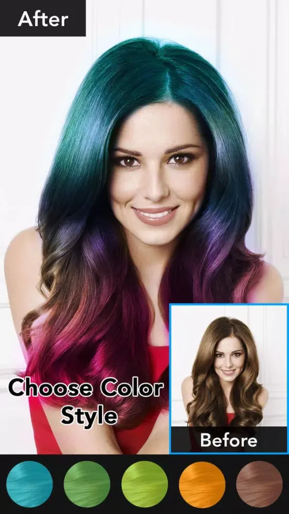 Hair Color Changer - Beauty应用截图