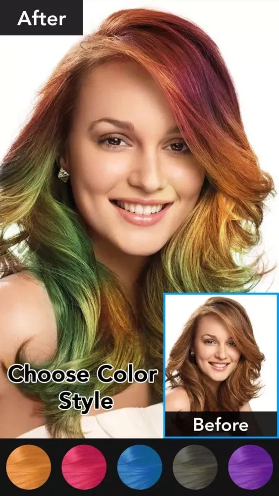 Hair Color Changer - Beauty应用截图