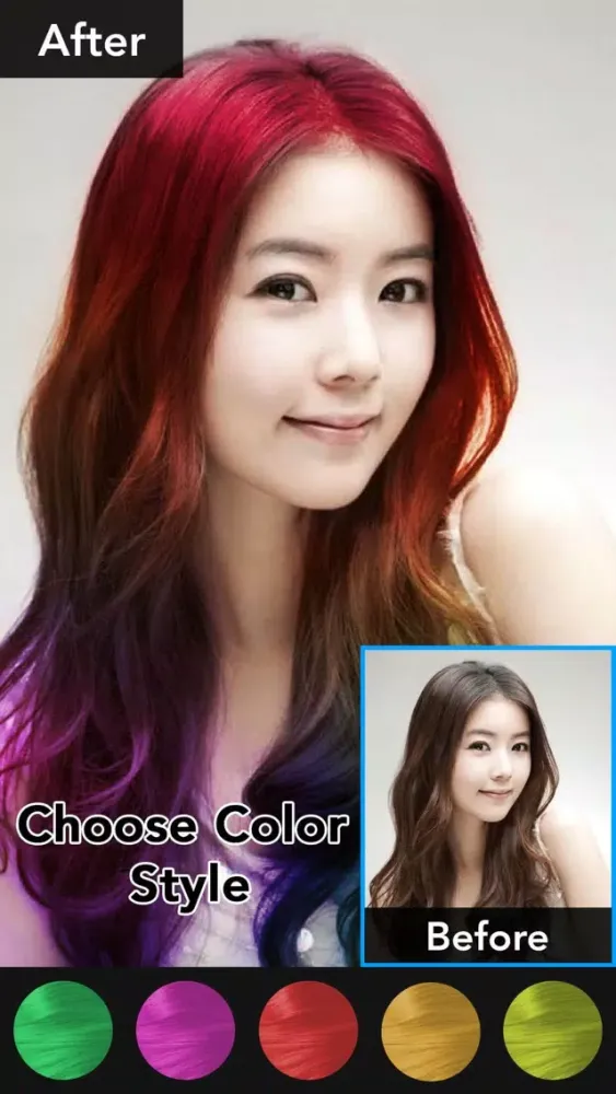 Hair Color Changer - Beauty应用截图