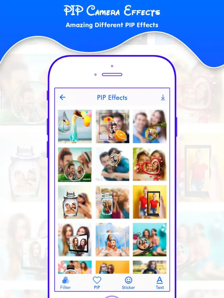 PIP Camera Effect iPad  Screenshots