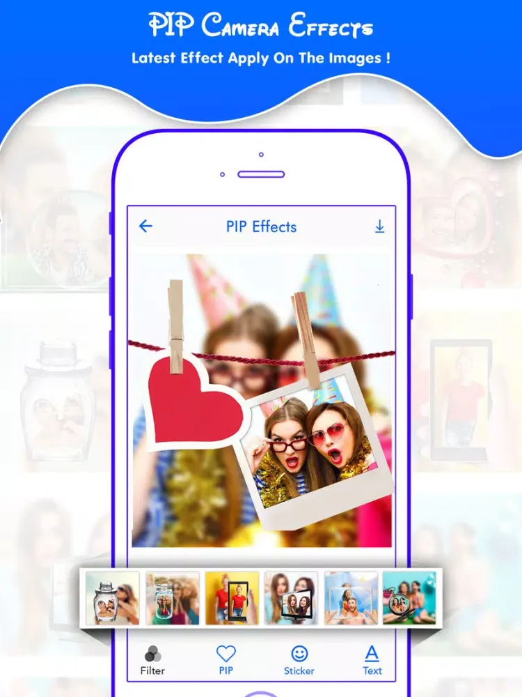 PIP Camera Effect iPad  Screenshots