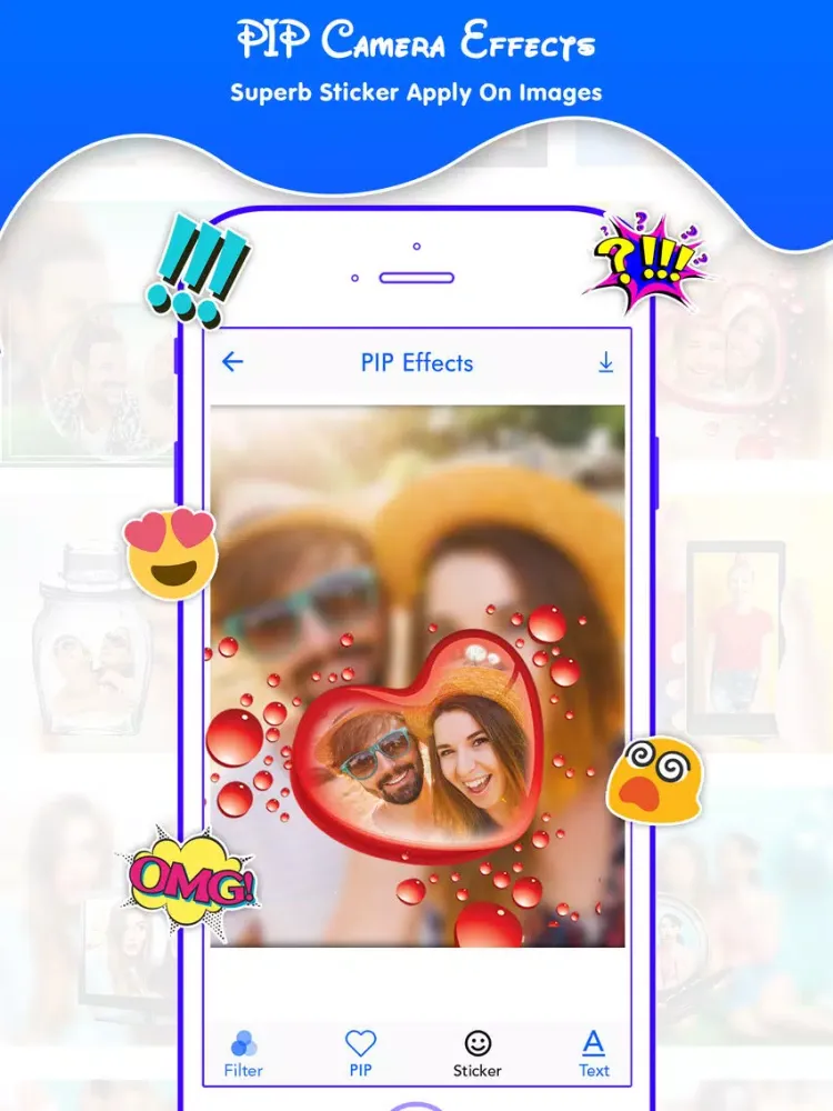 PIP Camera Effect iPad  Screenshots