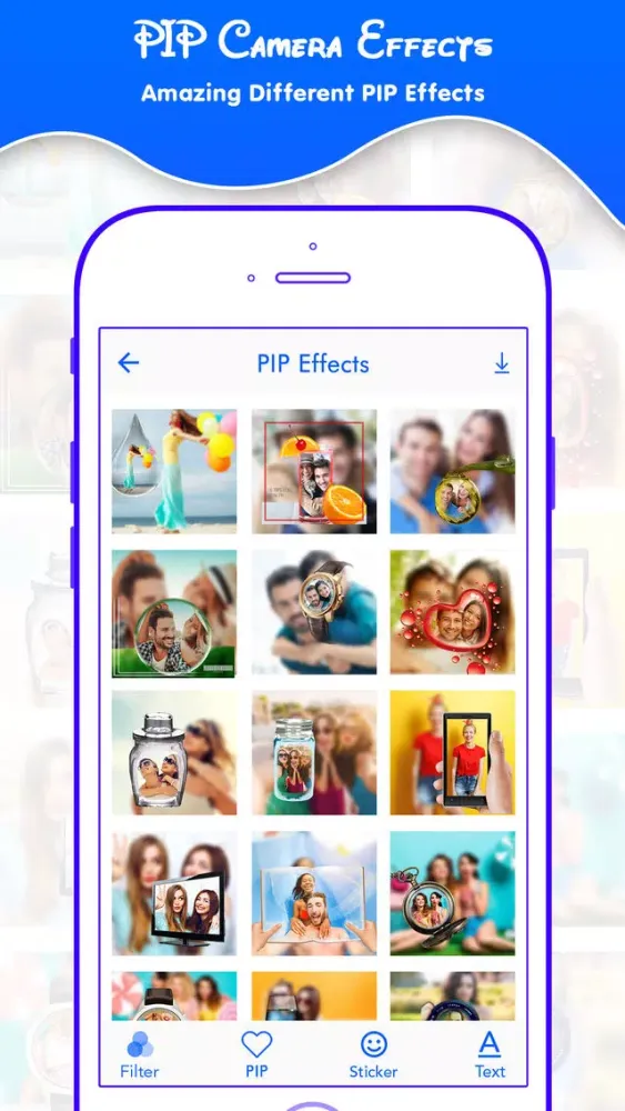 PIP Camera Effect Screenshots