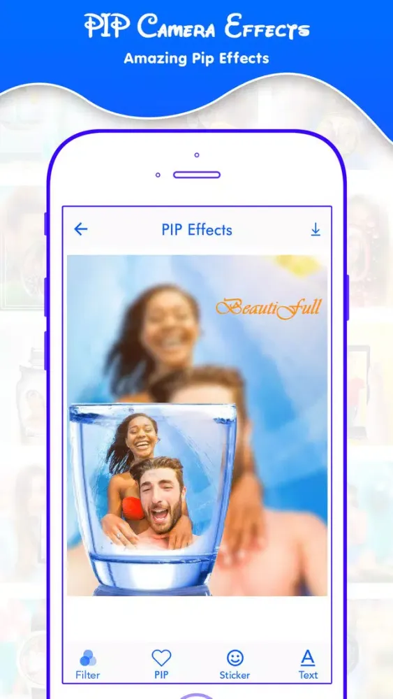 PIP Camera Effect Screenshots