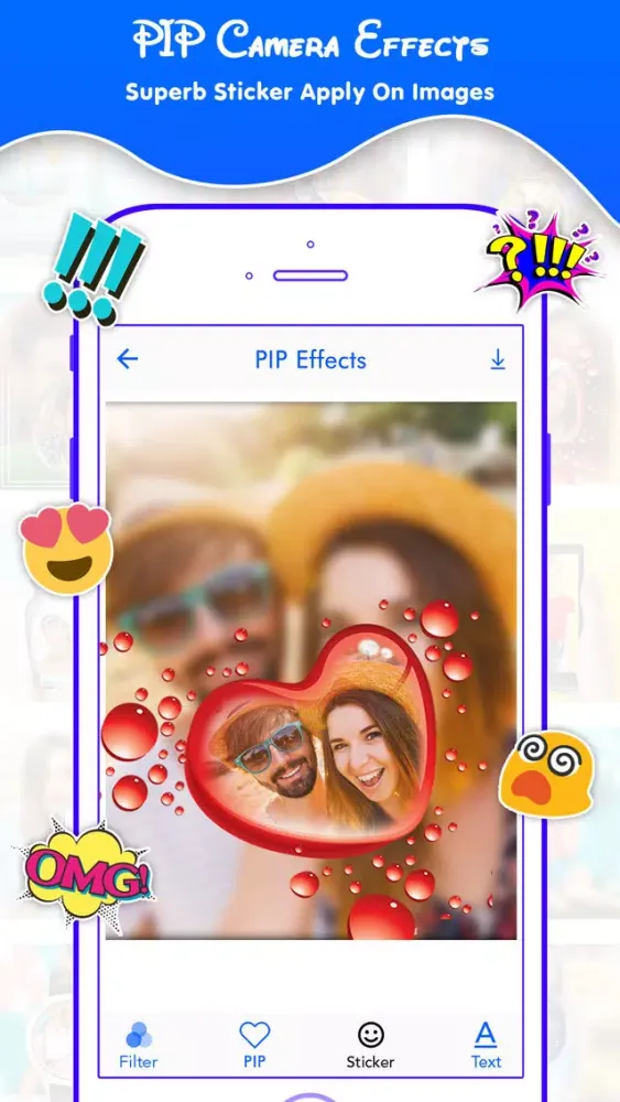 PIP Camera Effect Screenshots