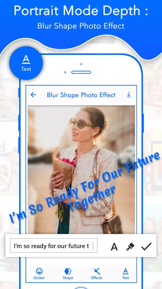 Blur Shape Photo Effect سکرین شاٹس