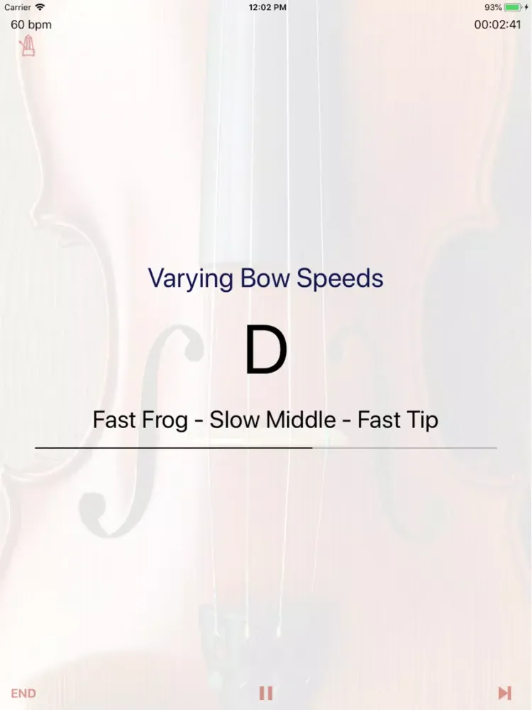 Violin Bow Hand Coach iPad  スクリーンショット