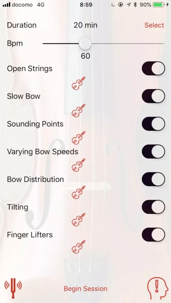 Violin Bow Hand Coach スクリーンショット