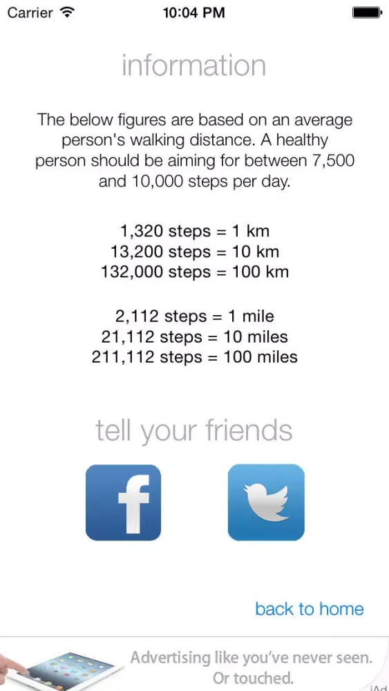 Zrzuty ekranu walkly - the clever little step monitor