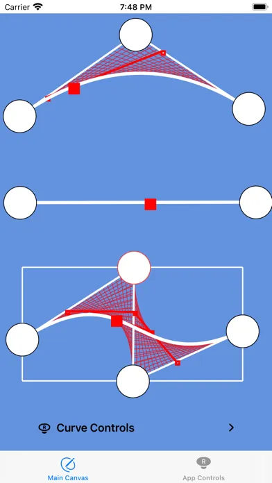 Tangkapan layar Bezier Playground