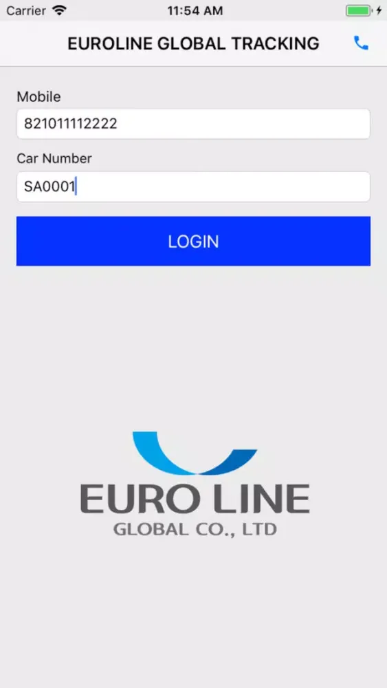 Screenshot di EUROLINE GLOBAL GPS TRACKING