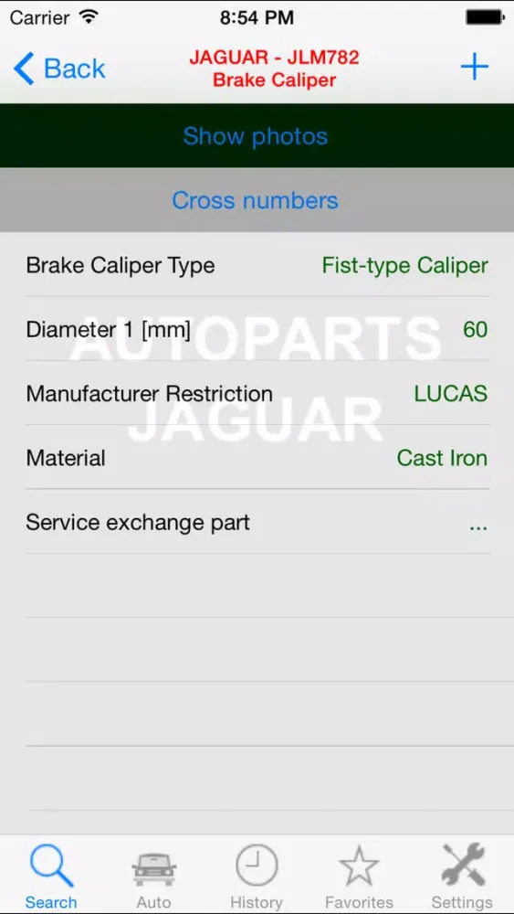 Autoparts for Jaguar Screenshots