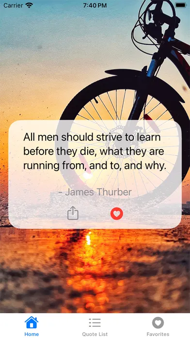 Tangkapan skrin Morning Dose - Daily Quotes