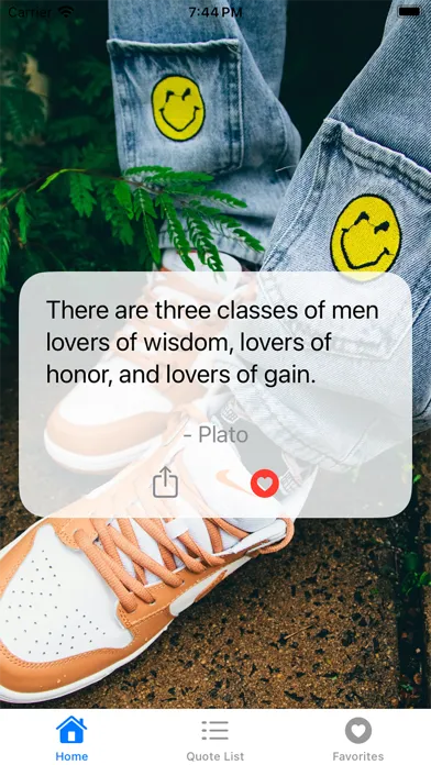 Tangkapan skrin Morning Dose - Daily Quotes