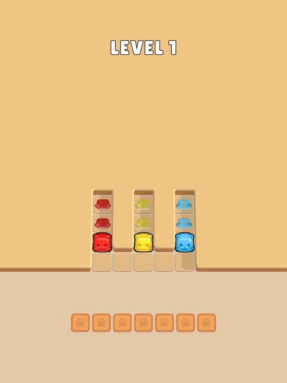 Cat Jam 3D: Block Match 3 Game iPad  Screenshots