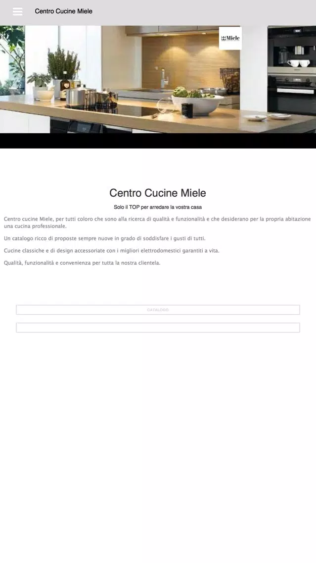 Capturas de tela do Centro Cucine Miele