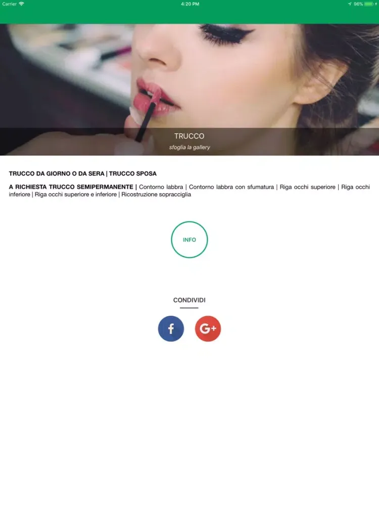 Zrzuty ekranu CENTRO ESTETICO ELLINE iPad 