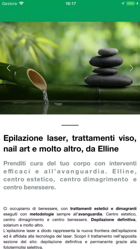 Zrzuty ekranu CENTRO ESTETICO ELLINE
