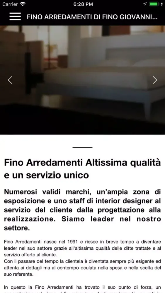 Captures d'écran de Fino Arredamenti