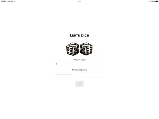 Zrzuty ekranu Liar's Dice AI iPad 