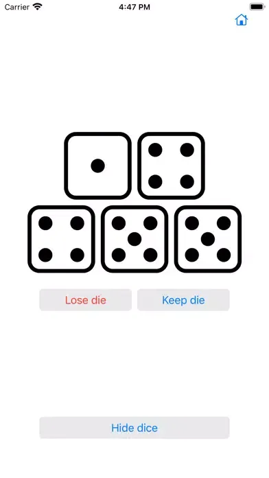 Zrzuty ekranu Liar's Dice AI
