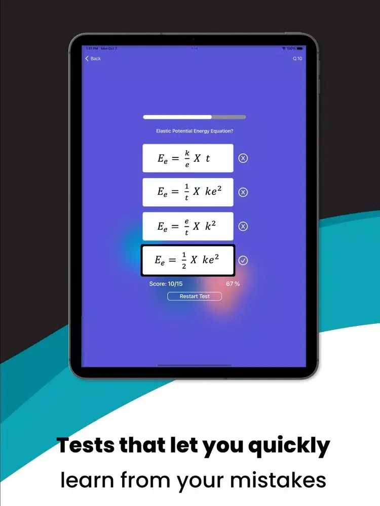 Captures d'écran de Formula Quiz iPad 